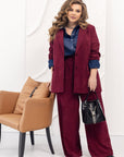 Ribbed velvet blazer - Twiggy Shop