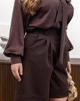 Bermuda taille haute