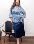 Лека дамска наметка тип сако от viscose и polyester, модел YR, показана на изображение.