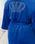 Three-piece velvet loungewear set