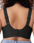 Seamless bra in plus sizes L–6XL , White Waist nylon и elastane, показан на модел с подчертано удобство.