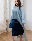 Асиметрична наметка от лека viscose и polyester, модерен дизайн, подходяща за есенен стил, изображение 264_2.jpg