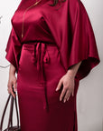 Abendkleid mit losen Ärmeln