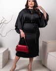 Елегантна Evening dress with loose sleeves от марка YR, polyester и spandex, подходяща за официални събития.