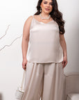 Elegant women’s tank top with straps от polyester и elastane, модел YR, White цвят, подходящ за ежедневна обличане.