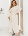 Long fluffy cardigan with belt - Twiggy Shop