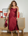 Satin dress with straps - Twiggy Shop