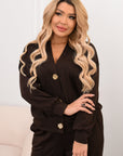 Set cardigan și pantaloni din tricot moale