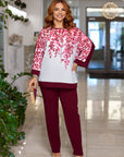 Set with Printed Blouse