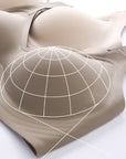 Seamless bra in plus sizes L–6XL Waist nylon и elastane, с комфортна и подcrepeяща структура.
