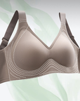 Seamless bra in plus sizes L–6XL , White, с гладък дизайн Waist nylon и elastane, показан на изображението.