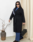 Cappotto lungo con cintura