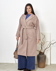 Cappotto lungo con cintura