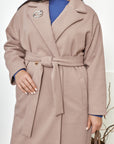 Cappotto lungo con cintura