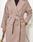 Cappotto lungo con cintura