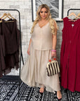 Elegantes Set aus Bluse und Rock
