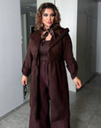 Suede cardigan-coat - Twiggy Shop