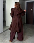 Suede cardigan-coat - Twiggy Shop