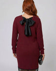 Short velvet dress with lace - Twiggy Shop