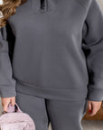 Satin set with a belt, soft and luxurious, with polyester and elastane, image of satin set with a belt.