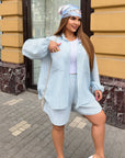 Striped linen set