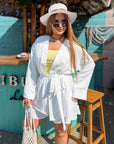 Wrap blouse and shorts set