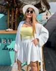 Wrap blouse and shorts set