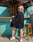 Wrap blouse and shorts set