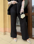 Conjunto con blusa peplum