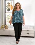 Set with Printed Blouse