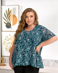 Set with Printed Blouse