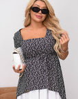 Short summer dress от polyester с ярки цветове и лек дизайн, подходяща за топлите дни.