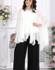 Elegant chiffon dress with cape made from viscose and polyester, suitable for special events, in the image IMG_1235.jpg.