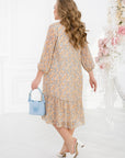 Chiffon dress with ruffles - Twiggy Shop
