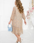 Лека chiffonова рокля с волани от Twiggy Shop, подходяща за летни и елегантни поводи.