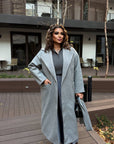 Warm belted coat - Twiggy Shop