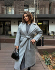 Warm belted coat - Twiggy Shop