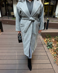 Warm belted coat - Twiggy Shop