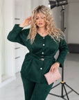Velour shirt and trousers set - Twiggy Shop