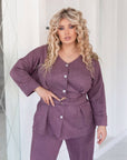 Velour shirt and trousers set - Twiggy Shop