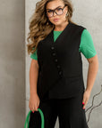 Vest with asymmetrical closure - Twiggy Shop