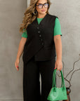 Vest with asymmetrical closure - Twiggy Shop