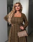 Plaid knit dress - Twiggy Shop