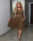 Plaid knit dress - Twiggy Shop