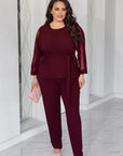 Conjunto con mangas de malla.