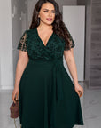 Short dress with decorated mesh , polyester и viscose, стилна и модерна дреха от марката Composition.