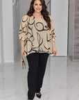 Conjunto con blusa de gasa