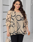 Conjunto con blusa de gasa