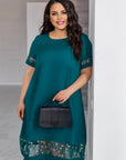 Vestido holgado con bordado