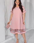 Vestido holgado con bordado